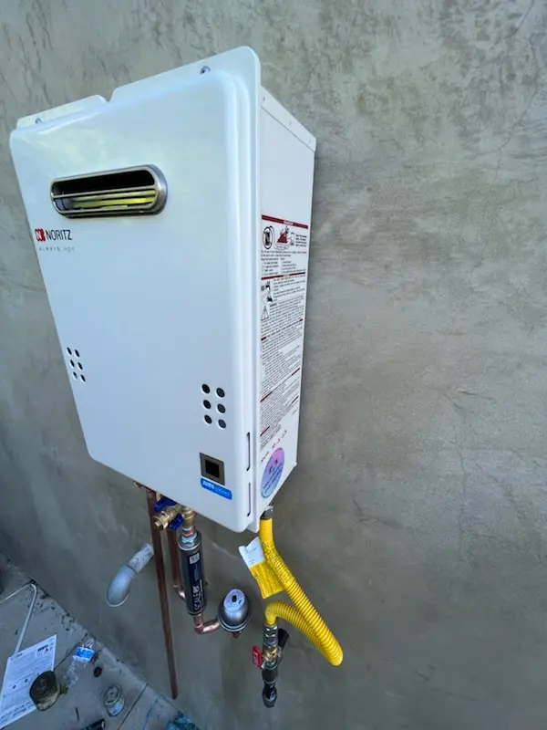 Tankless water heater installation for Troon North homes